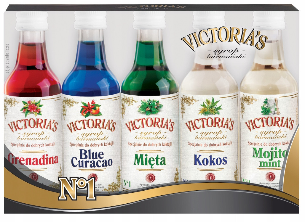 2 x Barmanský sirup Victoria Cymes do nápojů mix 5 x 50 ml