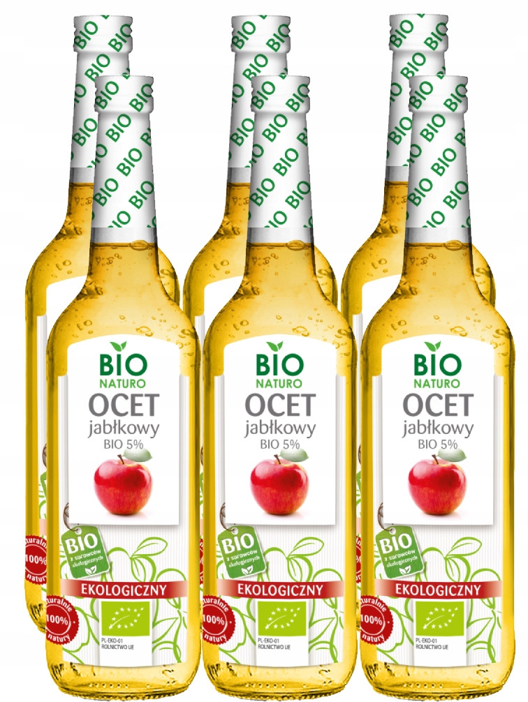 Jablečný ocet Ekologická Živá Sada S Octovou matkou 6x700ml BioNaturo