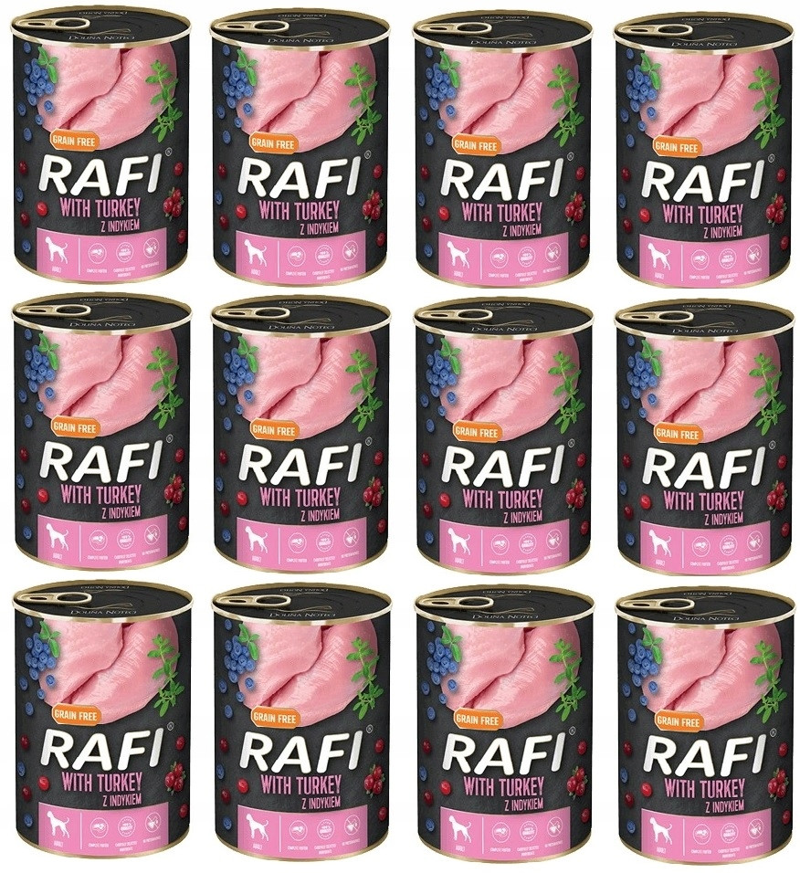 Dolina Noteci Rafi pro psa s krůtím masem 12x800g