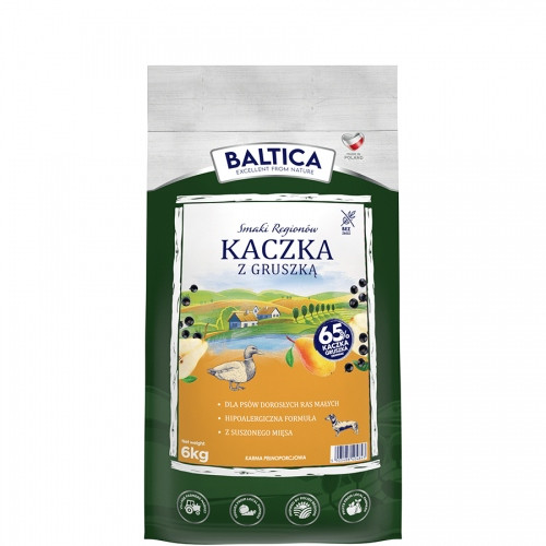 Baltica Kachna s hruškou 6kg S Malá Plemena bez obilovin