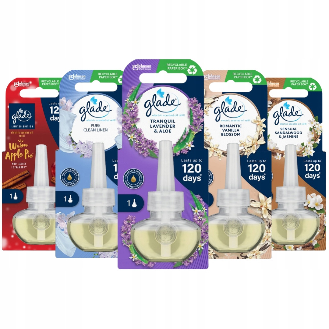 Glade Náhradní náplň do elektrického osvěžovače 20 ml x5