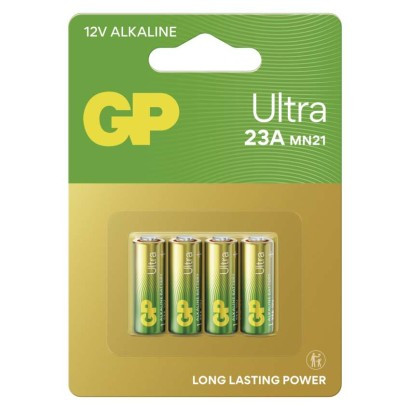 Alkalická speciální baterie ULTRA GP 23A 12 V, 4 ks