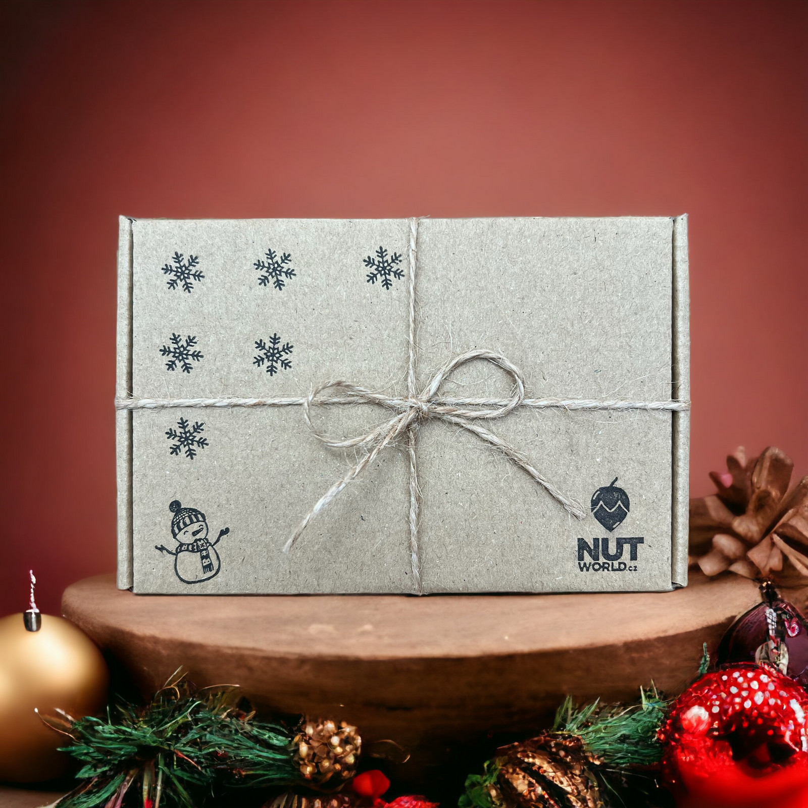 Nutworld.cz Dárková krabička 2x50g SLADKÁ VÁNOČNÍ