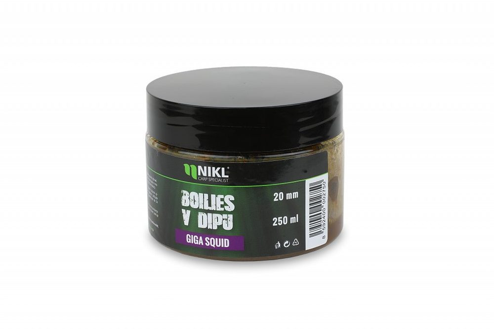 Nikl Boilies v dipu Giga Squid 250g - 20mm