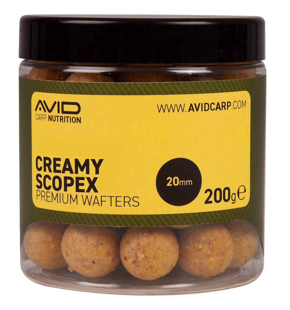 Avid Boilies Premium Wafters Creamy Scopex 20mm 200g
