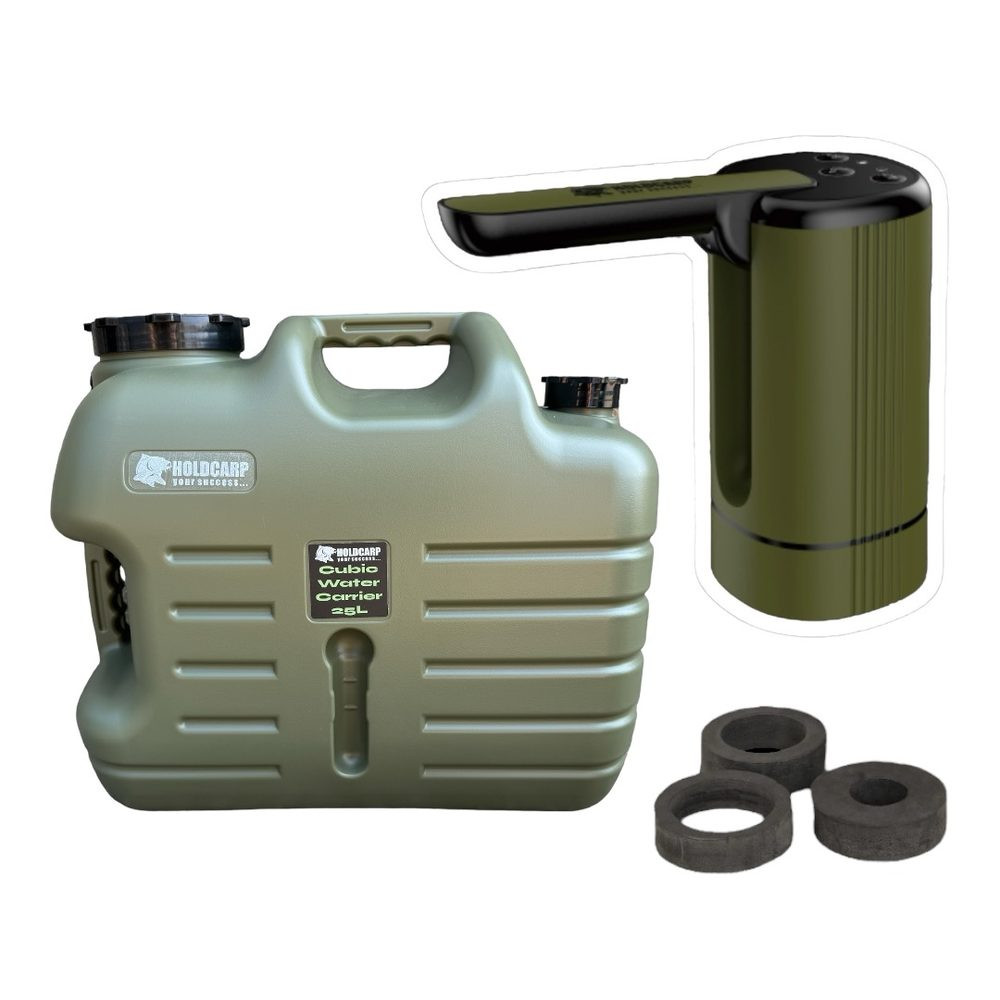 Holdcarp Set Automatická Pumpa Smart Rechargeable Tap + Cubic Water Carrier 25L