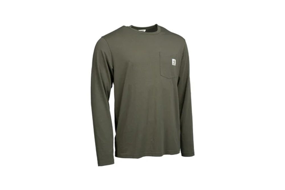 Nash Triko Make It Happen Carp Logo Long Sleeve T Shirt Green - L