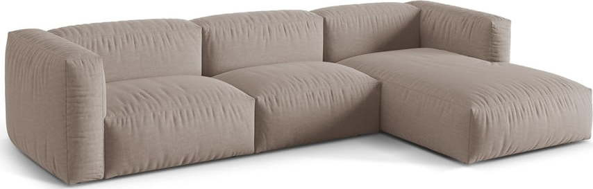 Béžová modulární rohová pohovka (pravý roh) Martina – Micadoni Home