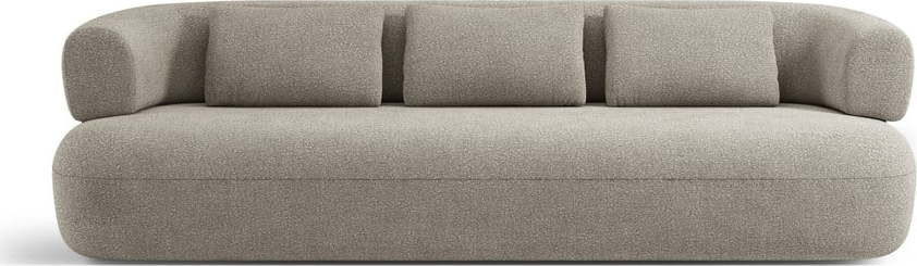 Světle šedá pohovka z textilie bouclé 226 cm Jenny – Micadoni Home
