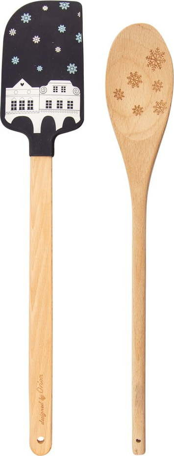 Dřevěná sada kuchyňského náčiní 2 ks – Orion