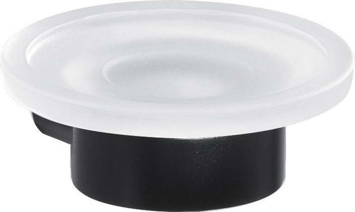 Bílo-matně černá nástěnná mýdlenka Gedy Pirenei – Sapho