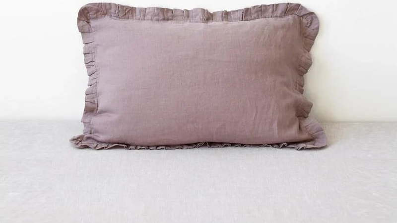 Lněný povlak na polštář 40x60 cm Ashes of Roses – Linen Tales