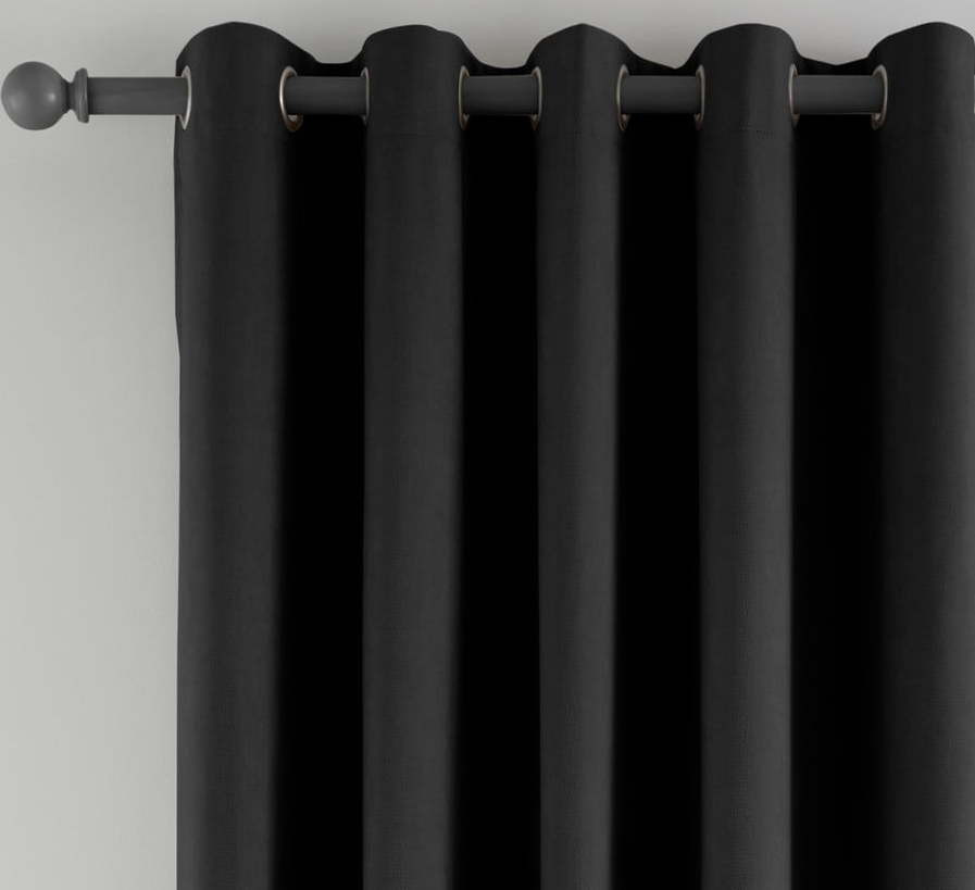 Černý zatemňovací/termo závěs do dveří 168x213 cm Wilson – Catherine Lansfield
