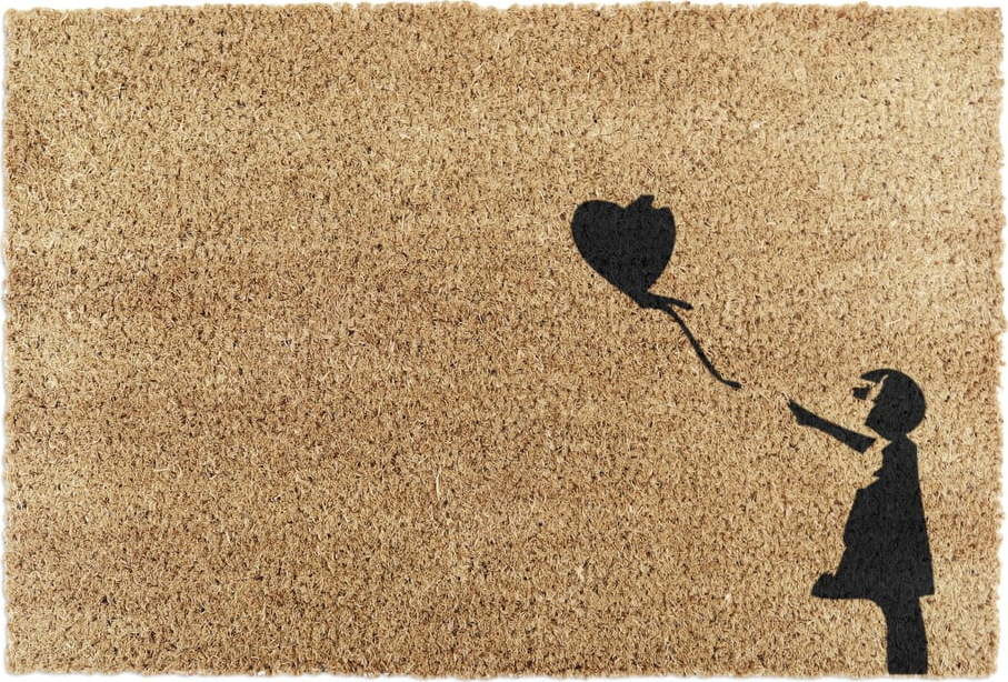 Rohožka z kokosového vlákna 40x60 cm Girl With a Ballon – Artsy Doormats