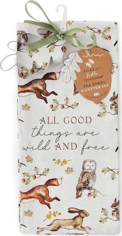 Bavlněná utěrka s vykrajovátkem v sadě 2 ks 45x65 cm Forest Fable – Cooksmart ®