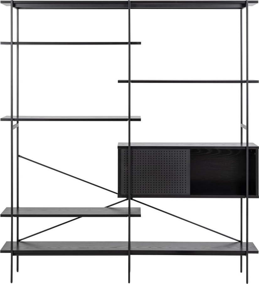 Černá knihovna 172x188x27 cm Angus – Actona