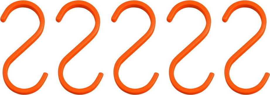 Oranžové závěsné kovové háčky v sadě 5 ks Hang-it – Mette Ditmer Denmark