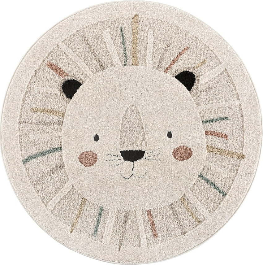 Krémový dětský koberec ø120 cm Clown – Universal