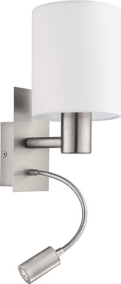 LED nástěnné svítidlo v bílo-stříbrné barvě PASTERI – EGLO