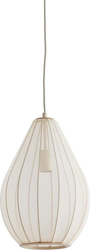 Béžové závěsné svítidlo se skleněným stínidlem ø 28 cm Itela – Light & Living