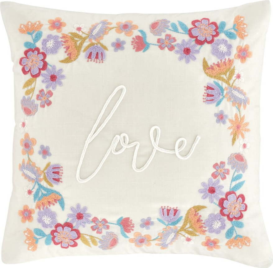 Dekorační polštář s příměsí lnu 45x45 cm Love – Catherine Lansfield