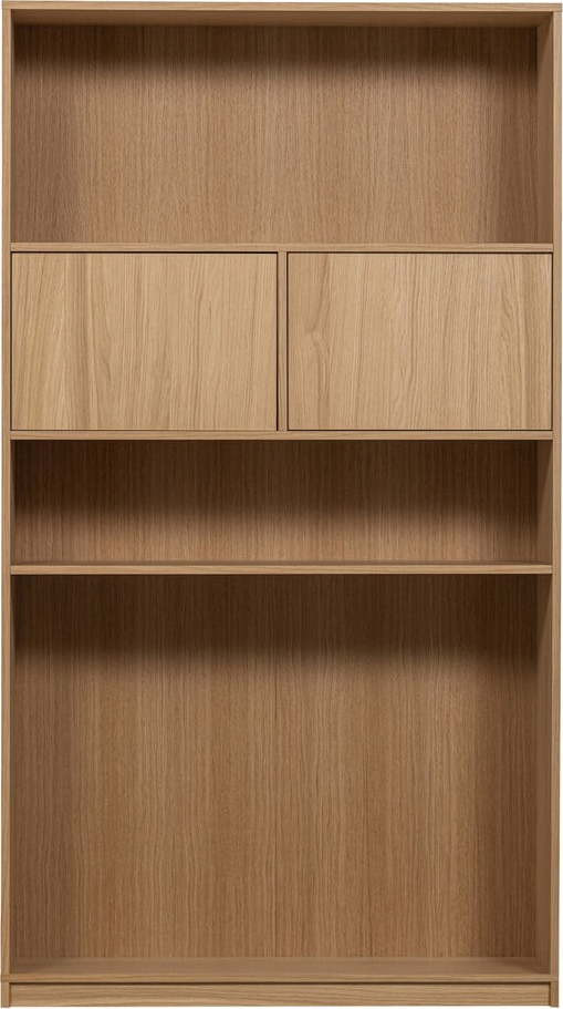 Modulární knihovna v dekoru dubu v přírodní barvě 110x199 cm Modulair – vtwonen