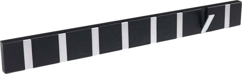 Černý nástěnný věšák z dubového dřeva Confetti – Rowico