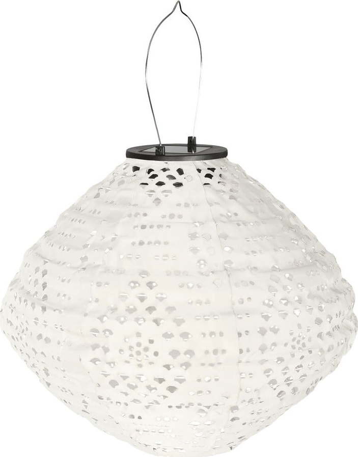 Bílá venkovní solární LED lucerna (výška 22 cm) Harwood – House Nordic
