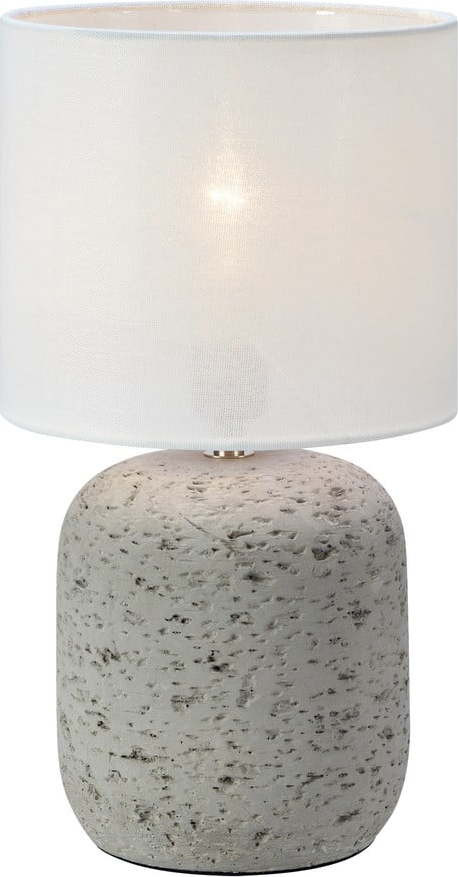 Šedá stolní lampa s textilním stínidlem (výška 33 cm) Montagna – Markslöjd