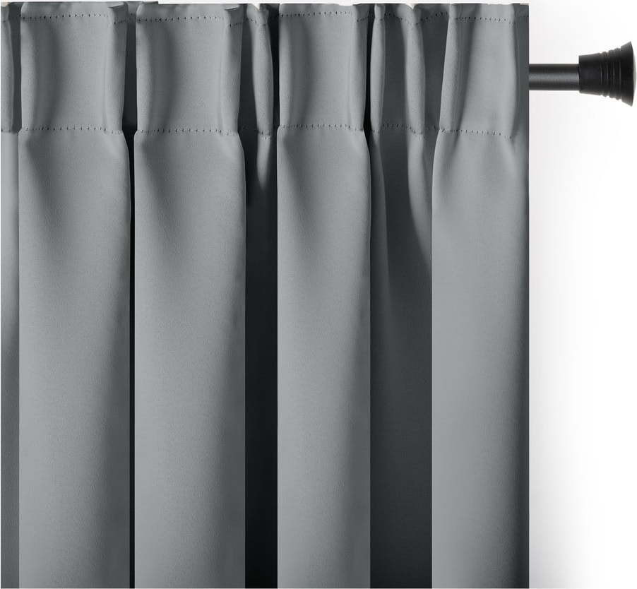 Šedý zatemňovací termo závěs 140x270 cm Pleat – Restilo
