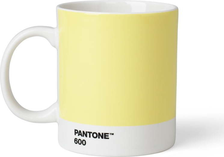 Světle žlutý keramický hrnek 375 ml Light Yellow 600 – Pantone