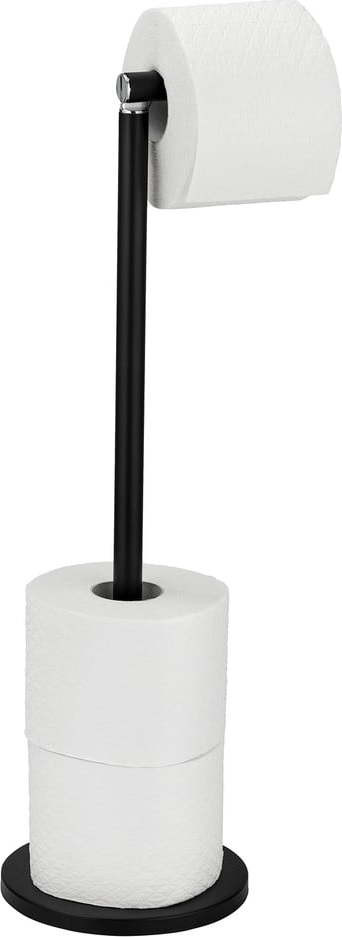 Černý ocelový stojan na toaletní papír – Wenko