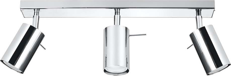 Stropní svítidlo ve stříbrné barvě Nice Lamps Etna, délka 45 cm