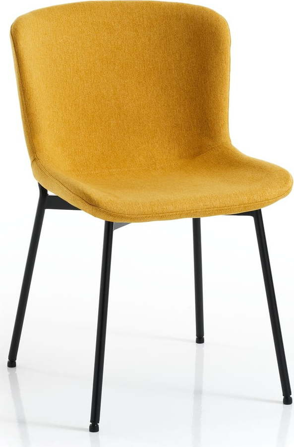 Okrově žluté jídelní židle v sadě 2 ks Snug – Tomasucci
