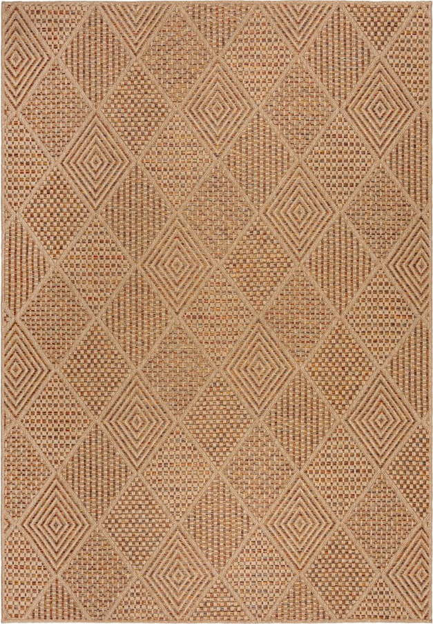 Vnitřní a venkovní koberec v přírodní barvě 200x290 cm Nora Diamond – Flair Rugs