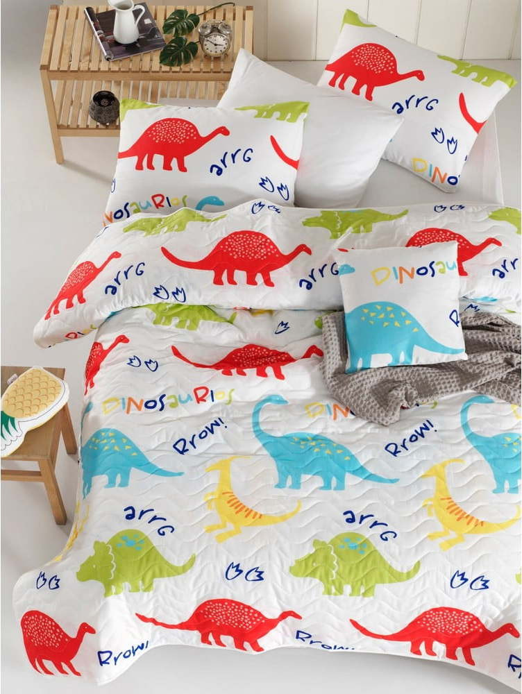 Dětský přehoz přes postel s povlakem na polštář Mijolnir Dinazorus, 160 x 220 cm