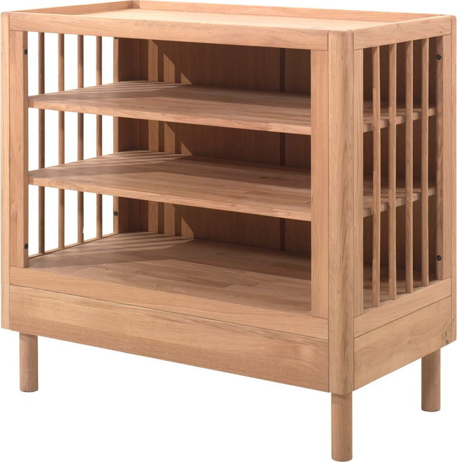 Dětská komoda z dubového dřeva s přebalovacím pultem v přírodní barvě 100x95x55 cm Forrest – Vipack