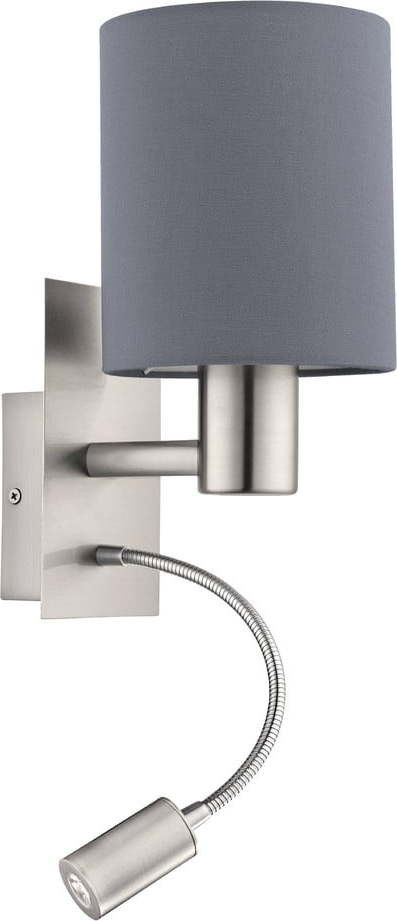 LED nástěnné svítidlo v tmavě šedé a stříbrné barvě PASTERI – EGLO