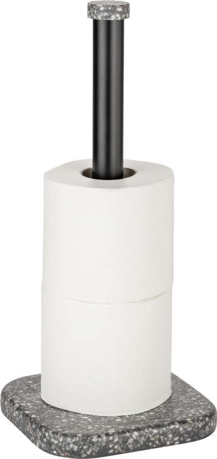 Šedý stojan na toaletní papír z polyresinu Tom Tailor T-Terrazzo – Wenko