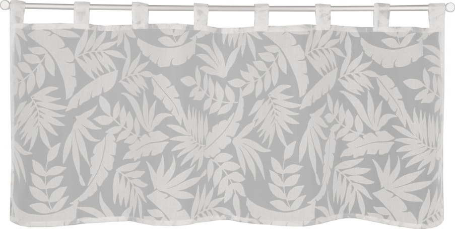 Bílo-šedá záclona 120x45 cm Calista – Sehlbach