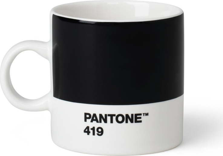 Černý keramický hrnek na espresso 120 ml Espresso Black 419 – Pantone