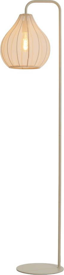Béžová stojací lampa s textilním stínidlem (výška 156,5 cm) Elati – Light & Living