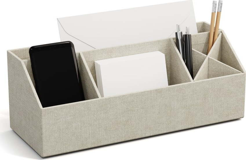 Kartonový organizér na psací potřeby Elisa Canvas Paper Laminate – Bigso