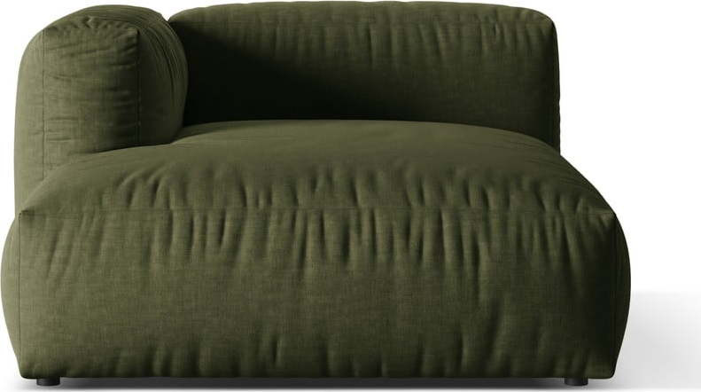 Zelený modul pohovky (levý roh) Martina – Micadoni Home