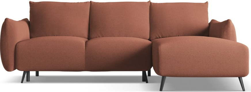 Růžová rohová pohovka (pravý roh) Malie – Makamii