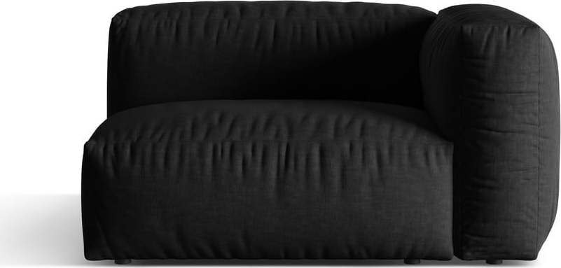 Černý modul pohovky (pravý roh) Martina – Micadoni Home