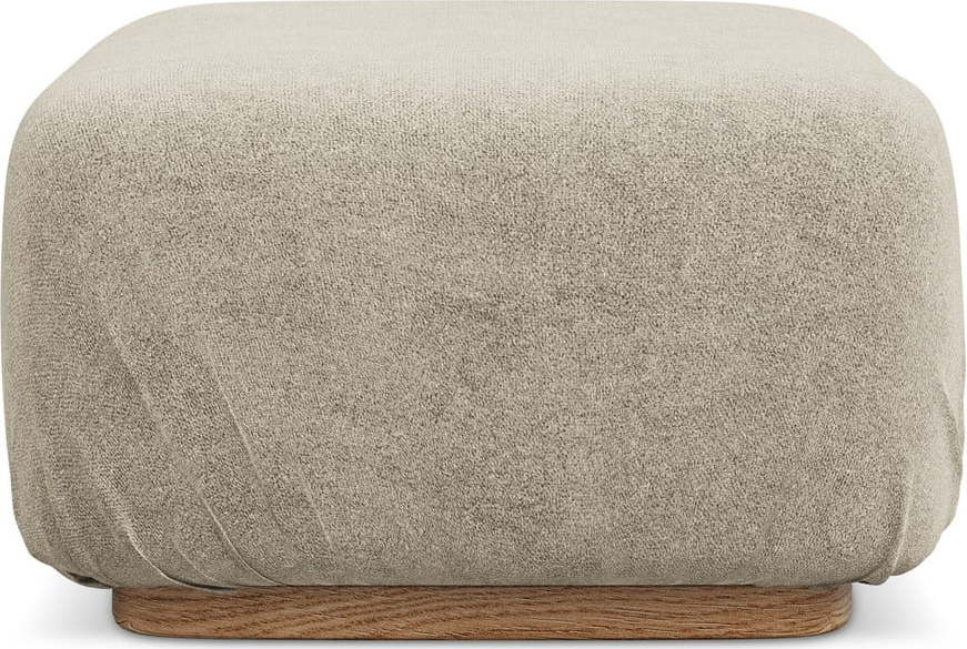 Béžová modulární podnožka z textilie bouclé Ailani – Makamii