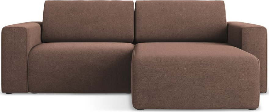 Růžová rohová pohovka (pravý roh) Kalea – Makamii