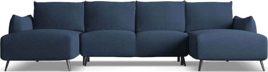 Modrá rohová pohovka Malie – Makamii