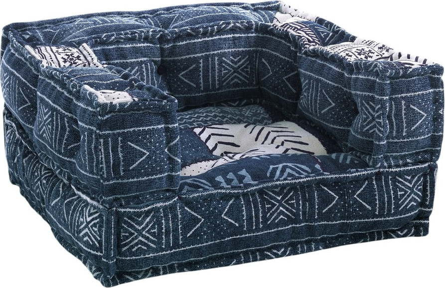 Bílo-modré křeslo Yara – Tomasucci